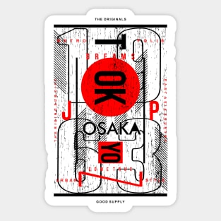 Tokyo Japan Osaka Sticker